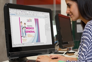 Diseño e impresión lona y flyers | Farmacia Sago |