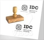 Sello de Goma Mango de Madera Económico 6x2.5cm