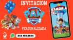 Invitación digital personalizada Paw Patrol