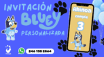Invitación digital personalizada Bluey